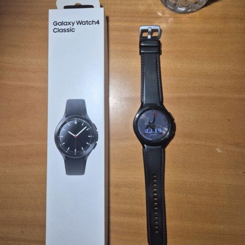 Galaxy Watch 4 Classic smartwatch used with replaced strap