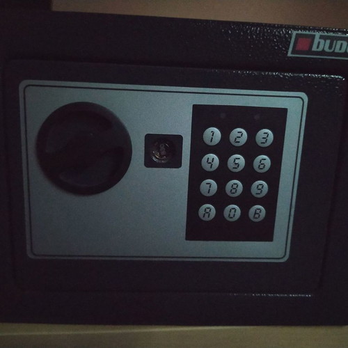 Budget safe used with keys