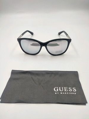 Αντρικά γυαλιά ηλίου Guess GU7389 καινούργια, μαύρος σκελετός, ασημί καθρέφτης