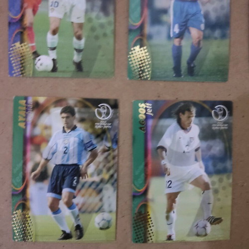 FIFA World Cup 2002 Panini football collectible cards like new, pack of 7