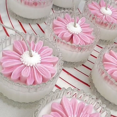 Soy Wax Daisy Candle new, various colors
