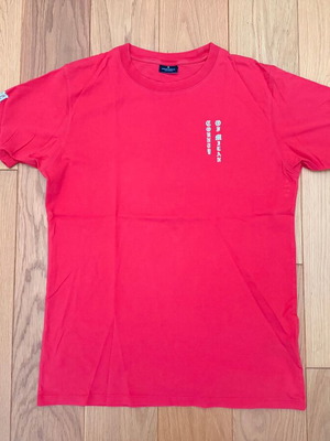 Marcelo Burlon Skull & Rose T-shirt used, size M, red