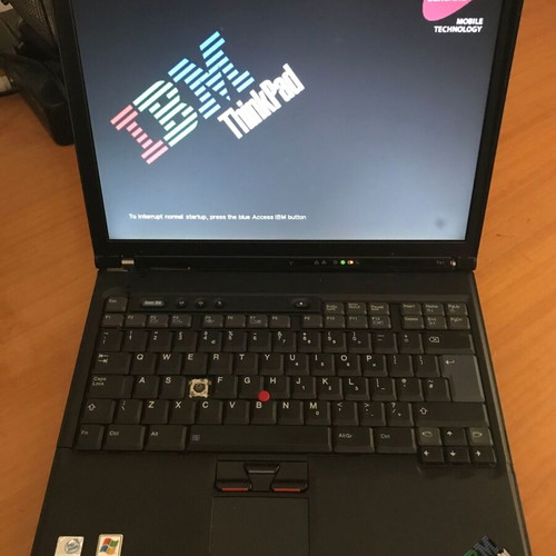 IBM ThinkPad T41 vintage laptop 1.40GHz 760MB RAM 80GB HDD Windows XP SP3