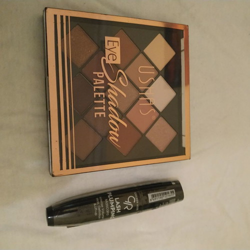 Eyeshadow palette and mascara new, unused