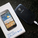 Samsung Galaxy Ace 2 μεταχειρισμένο, πλήρης συσκευασία με φορτιστή και καλώδιο