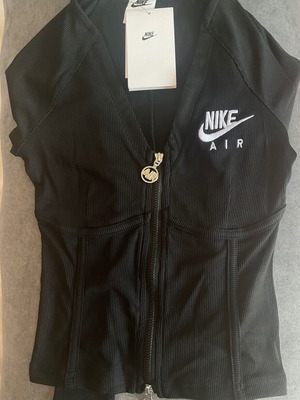 Nike Air Ribbed Crop Jacket New, Black, Size S