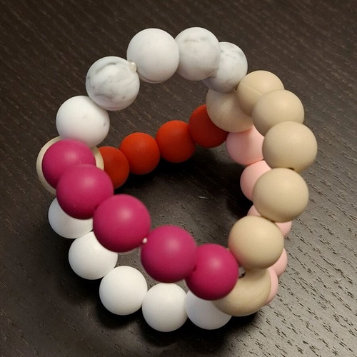 Handmade teether new silicone bead baby toy