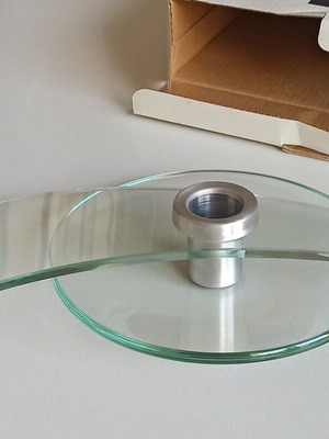 Leonardo glass candlestick new with geometric modern design
