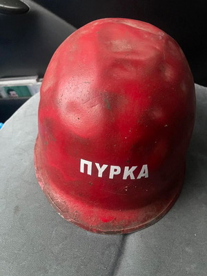 Firefighter helmet used from 1958 rare