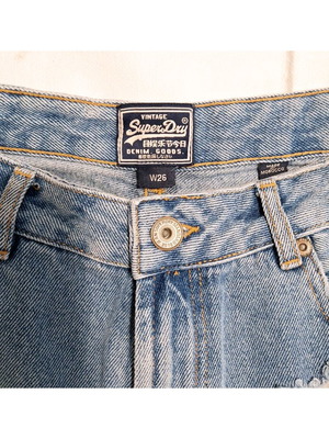 Superdry Steph Boyfriend denim shorts vintage used, size W26