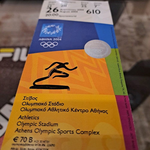 Olympic Games 2004 collectible tickets like new, pack of 2