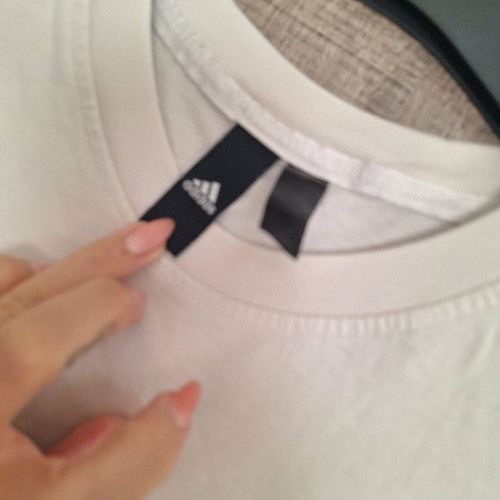 Adidas men's T-shirt, white, size L