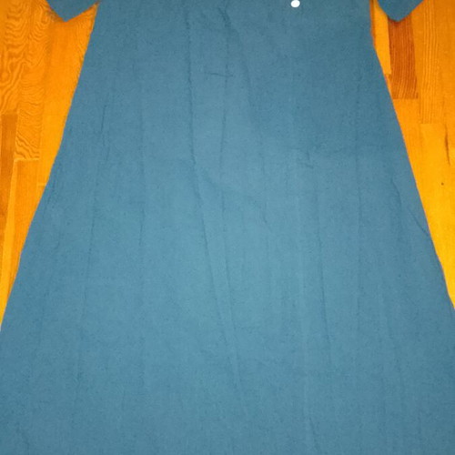 Linen dress navy blue XXL new, length 136cm, chest 122cm, waist 127cm