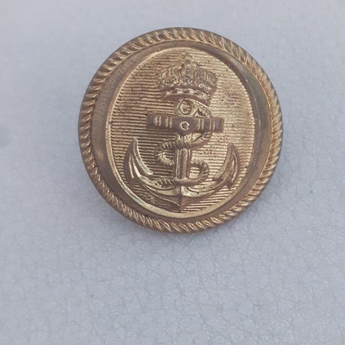 Vintage metal buttons of Royal Navy 1950s, pack of 12, like new