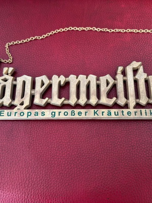 Jägermeister metal sign used, genuine