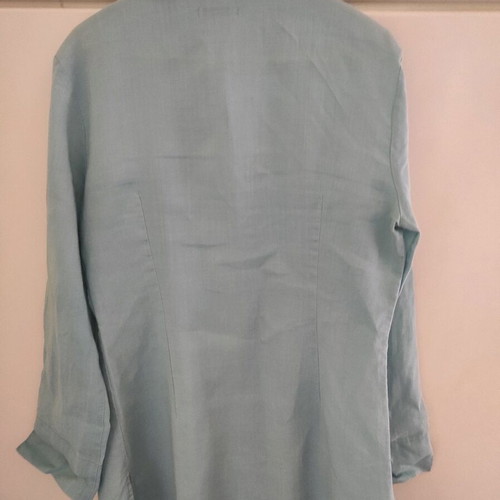 Perform Donna shirt used, size M, turquoise, 100% Ramie