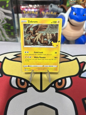 Pokemon card Zekrom celebrations mint condition