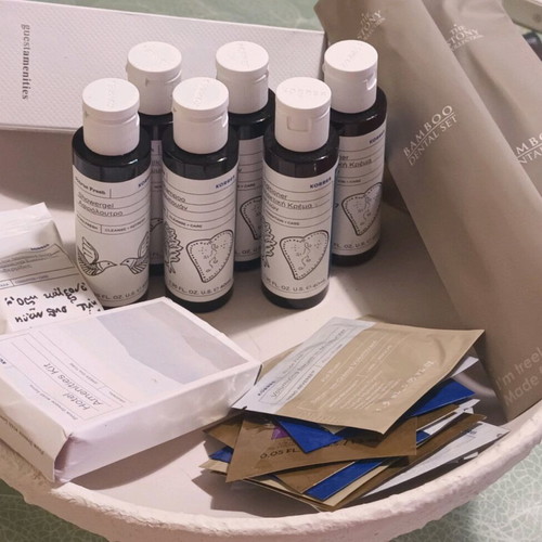 Korres travel set new with mini skincare products