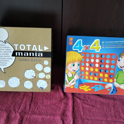 Total Mania Golden Edition and 4x4 Board Games like new, set of 2