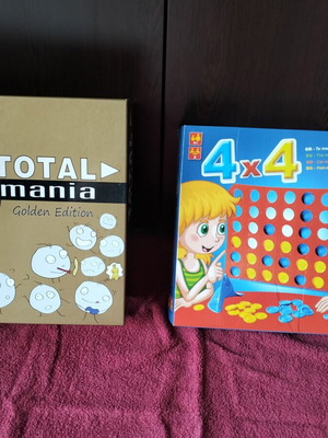 Total Mania Golden Edition and 4x4 Board Games like new, set of 2