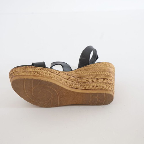 Raggaza women's espadrilles size 39, black and brown