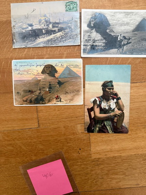 Old postcards used, traveled