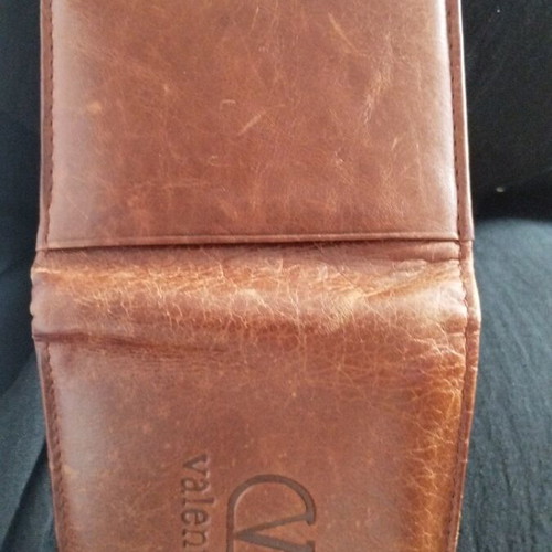 Valentino vintage leather wallet used, brown