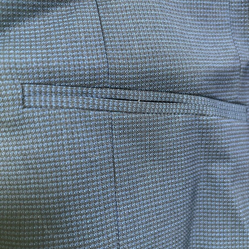 Boss blue vest new 100% wool 52 Italian size large