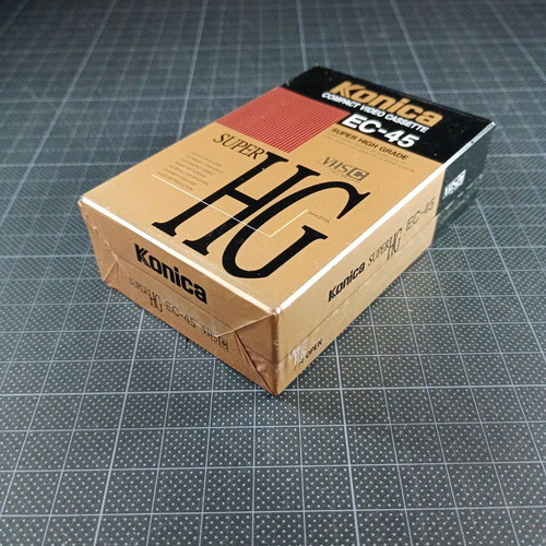 Konica Super HG EC-45 VHS-C video cassette new, sealed