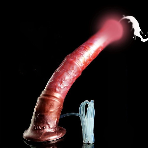 Horse Dildo 30CM καινούργιο με σύριγγα εκσπερμάτωσης και φούσκα από σιλικόνη 5CM πάχος