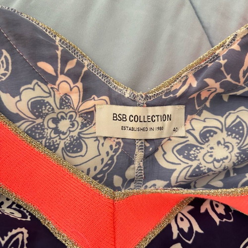BSB Top blue size 40 like new, satin fabric