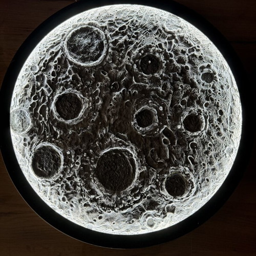 Decorative LED Moon Lamp 3D wall light custom made