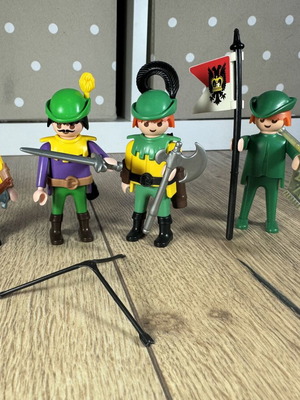 Playmobil Robin Hood μεσαιωνικοί τοξότες σετ σαν καινούργιο, 4 φιγούρες με όπλα