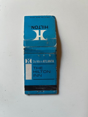 Hilton Hotel Atlanta vintage σπιρτόκουτο μεταχειρισμένο