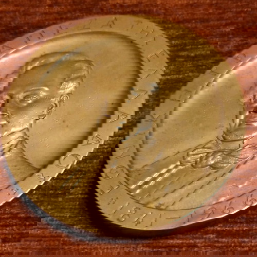 Μετάλλιο Εθνική Τράπεζα της Ελλάδος Γεωργίου Σταύρου 1841-1966 μεταχειρισμένο