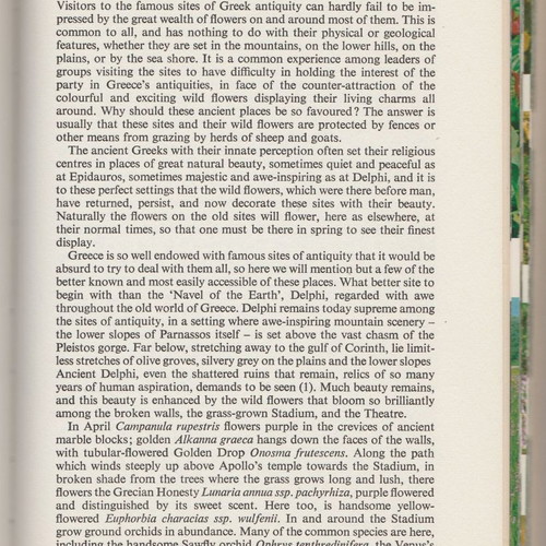 Book Flowers of Greece and the Aegean used, Huxley and Taylor
