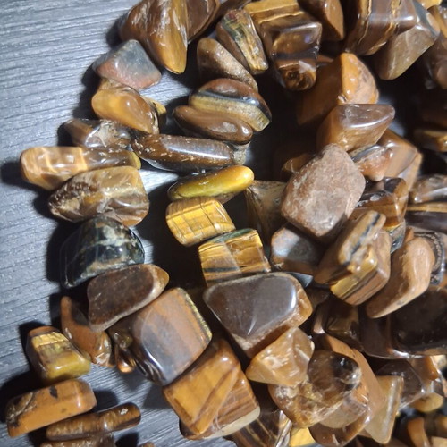Tiger Eye natural semiprecious stones new, 200g