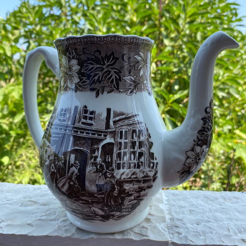 Vintage Royal Tudor Ware Coaching Taverns pitcher used