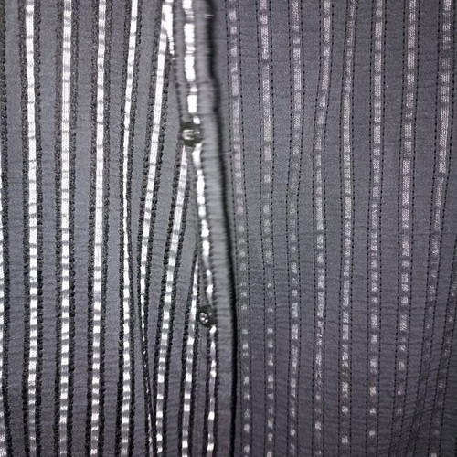 Mississippi men's shirt Large black with silver stripes