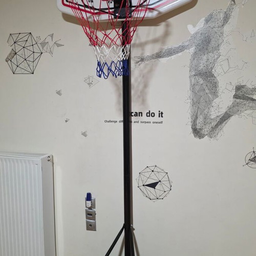 Adjustable Basketball Hoop 245–305cm for Indoor and Outdoor Use, Like New