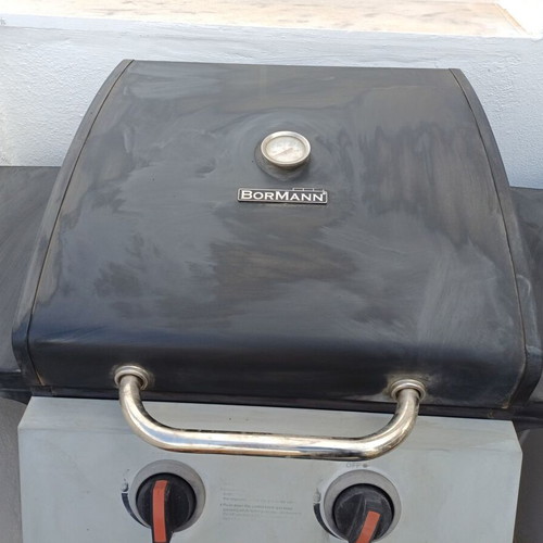 Bormann Elite BBQ2000 Gas Grill with Cast Iron Grate 45x45cm, 2 Burners 7.2kW