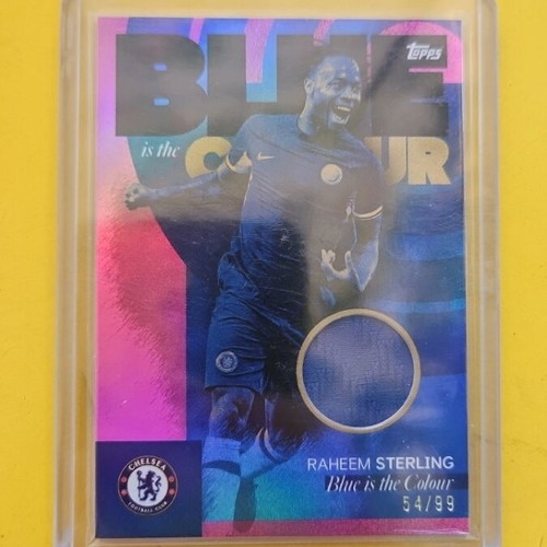 Topps Chelsea Team Set Raheem Sterling Blue Is The Colour Patch 54/99 new