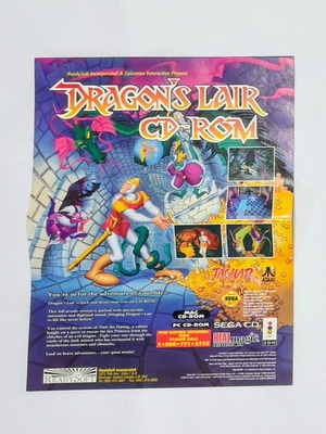 Dragons Lair Poster A4 μεταχειρισμένο