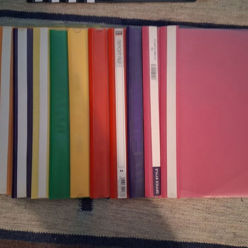 Filing folders used, 16 pcs with metal clip