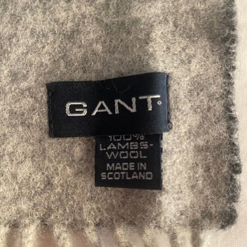 Gant scarf like new, wool, light and dark gray