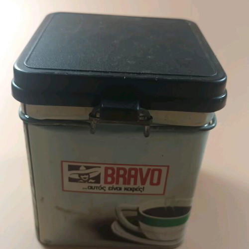 Bravo coffee tin packaging used