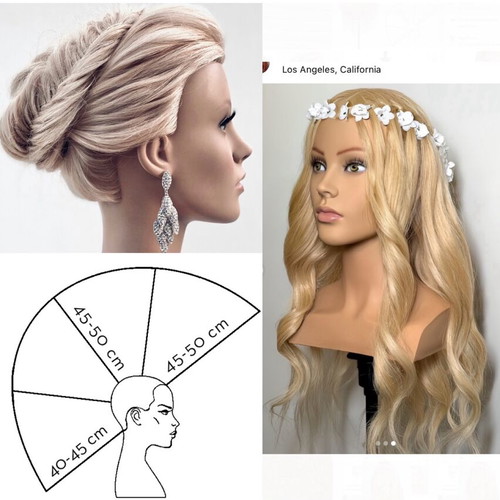 L'IMAGE Raphaela Hairdressing Mannequin with Natural Blonde Hair New