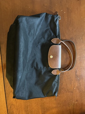 Longchamp handbag like new, black and brown