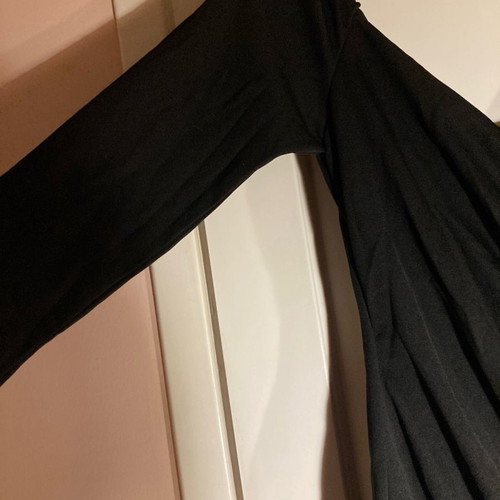 Plus size draped dress with crossover chest, unworn