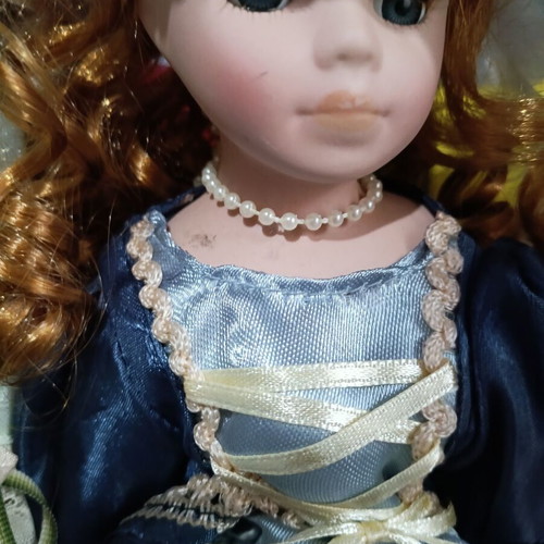 Vintage porcelain dolls used, pack of 7, various sizes